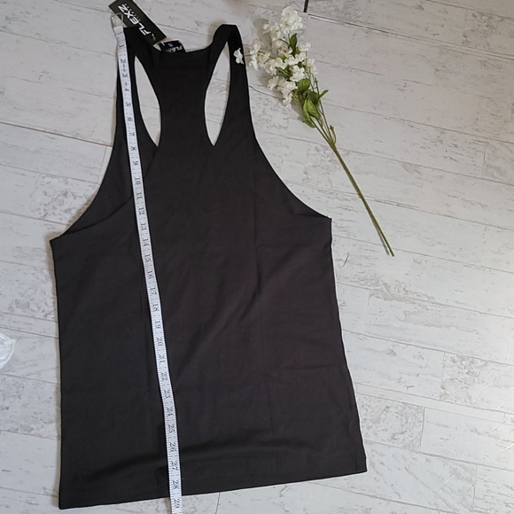 Size matters work out racerback tank. Small. Black - Picture 4 of 4